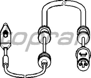 BALATA IKAZ KABLOSU ON 660MM (OPEL : VECTRA B 1.6I ) (OPEL: VECTRA B) resmi