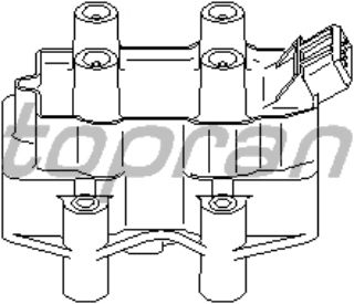 ATEŞLEME BOBİNİ - OPEL : ASTRA F 2.0I 16V - VECTRA A B 1.8I 2.0I 16V 94 - 99 ) resmi