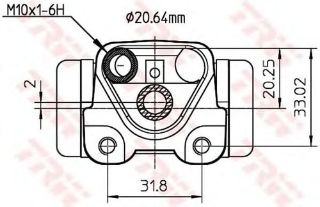 MERKEZ FREN ARKA SOL-(TOYOTA: AVENSIS 97>02 ) resmi