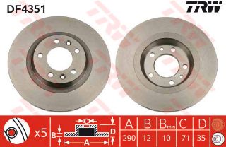 FREN DİSKİ ARKA BM 407/607 04- resmi