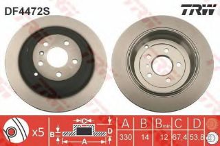 FREN DİSKİ ARKA MERCEDES W164 06>11 330MM resmi