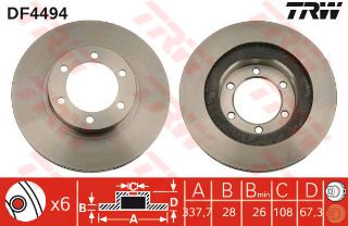 ÖN FREN AYNASI HAVALI LAND CRUISER 2.7-3.0-3.4-4.0 J12 03-10 resmi