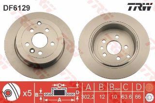 FREN DİSKİ ARKA 2014-2014 LAND ROVER: FREELANDER 2 L359, FREELANDER 2 VAN L359 resmi