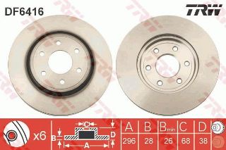 FREN DİSKİ ÖN NİSSAN: NP300 NAVARA D40, NP300 NAVA RA PLATFORM/CHASSİS D40, PATHFİNDER III R51 resmi