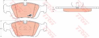 ÖN BALATA BMW E36 316-318-320-323-325-328- 92-00 E46 01-05 Z3 95-03 Z4 03 resmi