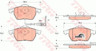 ÖN BALATA GOLF IV 97 -BORA-AUDI A3 1.8 T 01-03 -TT 1.8 00 LEON 99-06 TOLEDO 99-06 OCTAVIA resmi