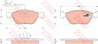 ÖN BALATA FİŞLİ ALFA 147 98-10 156 97-05 GT 03-10 MAREA PUNTO resmi