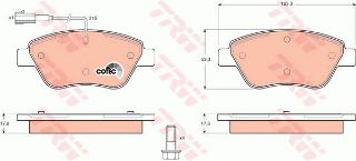 ÖN BALATA DOBLO-ALBEA-LİNEA-STILO-FİORİNO 1.3MJTD-BİPPER-NEMO 1.4 HDI FİŞLİ resmi