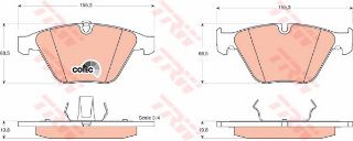 ÖN BALATA BMW E90 E91 E92 3 SERİSİ 05 E60 E61 5 SERİSİ 03 E63 E64 E65 E66 E67 E84 E89 Z4 09 resmi