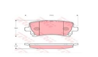 FREN BALATASI ARKA PASSAT CC CADDY GOLF V VI JETTA A3 A6 LEON OCTAVIA SUPERB 04> GDB1622 resmi