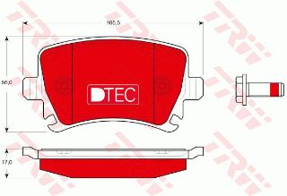 FREN BALATASI ARKA VW CADDY 04-11  GOLF 04-14  AUDI A3 04-12  SEAT LEON 06-12  SKODA OCTAVIA 04-13 resmi