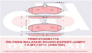 ÖN BALATA FİŞLİ EXPERT-SCUDO-JUMPY-1.6-2.0 MTJ 07 ABSSİZ resmi