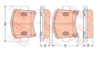 FREN BALATASI ARKA INSIGNIA 1.6 1.6T 1.8 2.0 CDTI 08>14> SAAB 9.5 10> MALIBU 2.0D 2.4 12> resmi