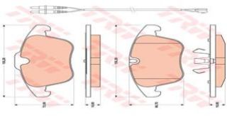 ÖN BALATA FİŞLİ P407 2.0HDİ 04 10 P508 1.6 1.10 C5 1.6 1.8 2.0 1.6 HDI-2.0 HDI 08 12 208 1.2 resmi