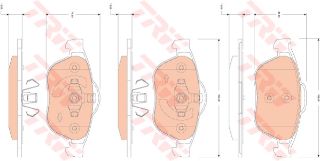 ÖN BALATA SCENİC 2.0 1.9DCİ 03 1.5DCİ 07 2.0DCİ 05 GRAND SCENİC II 1.6 2.0 1.5DC 1.9DCI 05 resmi