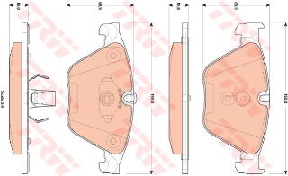 ÖN BALATA BMW F07 F10 F18 09 525D 3.0D-528İ 530D-530D F11 5 10 F12 6 11 13 F06 11 F01 F02 resmi