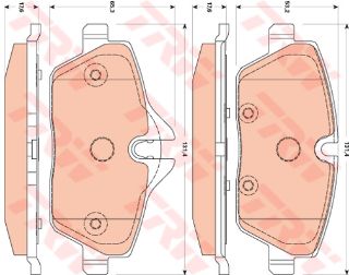 ÖN BALATA MİNİ R56 06-11 R57 09 11 R59 12 R55 07 12 R58 11 ONE COOPER CLUBMAN RODSTAR resmi