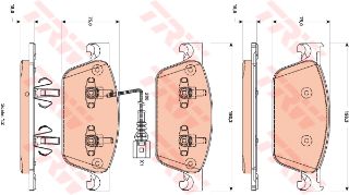 ÖN BALATA TRANSPORTER T6 10 180 HP GDB1887 resmi