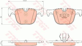 TRW GDB1937ARKA BALATA BMW F30F35F80 11 F31 13 F34 13 F32 F82 13 F33 F83 14 F36 14 GDB1937 resmi