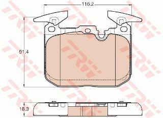 ÖN BALATA BMW 1 SERİ F20-F21 114-116-118-120-125 10 F22 F23 F30-F31-F34 F33 F82 GDB1943 resmi