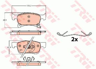 ÖN BALATA ADAM 14 CORSA E 14 resmi