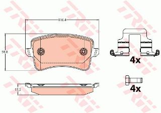 FREN BALATASI ARKA A4 2007-2015-A4 ALLROAD 2009 >A5 2007 >Q5 2008 > resmi