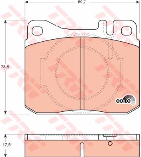 ÖN BALATA W123-C123-S123-W126-C126-R107-C107 resmi