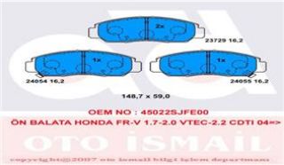 X ÖN BALATA HONDA CİVİC SEDAN 07-11 - FRV 07 resmi