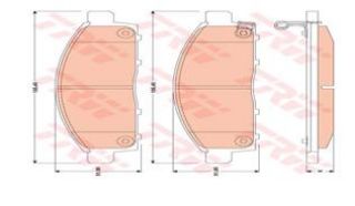 ÖN BALATA L200 PİCK-UP 2.5DI-D KBT-KAT 05-10 L200 2.5DI-D 07-10 resmi