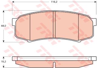 ÖN  FREN BALATASI LAND CRUISER 80-90-120-150 90-98 / 98-03 / 03-09 / 09> / LEXUS GX 02> resmi