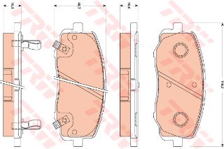 ÖN BALATA HYUNDAİ İ20 1.2 1.4 1.6 1.4CRDİ 1.6CRDİ 08 ESP SİZ ARAÇLAR İÇİN resmi