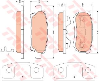 FREN BALATASI ARKA SEBRING JS 2.0 VVT 2.4 VVT 2.7 VVT 2.0 CRD 07>10 AVENGER 2.0 2.4 2.7 2.0 CRD 07> resmi