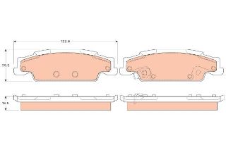 FREN BALATASI ARKA CADILLAC CTS STS STS CADILLAC S GM SLS S6D 20052012 resmi