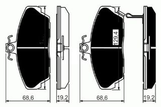 ÖN BALATA CİVİC VI 95-05 ROVER 200 400 95-00 25 00-05 45 00-05 MG 01-05 800 92-93 COUPE resmi