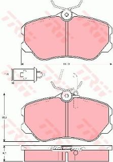 ÖN DİSK BALATA ALFA ROMEO 164 164 resmi