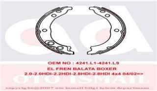 EL FREN PABUÇ BALATA BOXER-2.0-2.0HDI-2.2HDI-2.8D 2.8HDI 98 02 JUMPER98 02 DUCATO 98 02 172X42 resmi