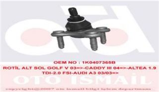 ROTİL SOL GOLF V 03>GOLF VI TOURAN 03> CADDY 04> A3 03> ALTEA A3 03> OCTAVIA 04> JETTA resmi