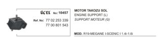 MOTOR TAKOZU SOL SANZ.TARAFI RENAULT R19 MEGANE I SCENİC I resmi