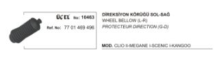 DİREKSİYON KÖRÜĞÜ SOL 10463 CLİO-II MEGANE-I SCENIC-I KANGO LAGUNA resmi