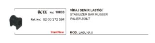 VİRAJ DEMİR LASTİĞİ 10833 LAGUNA-II 8200272594 resmi