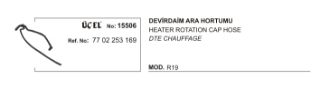 DEVİRDAİM ARA HORTUMU R19 1.4-1.6 C2JL53H resmi