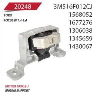 MOTOR TAKOZU (YAĞLI) CMAX II 10> FOCUS III CB8 11>14 GRAND C MAX C-MAX 06>11 03> 1.6 16V / S40 VOLVO II 06>12 (544) 1.6 V50 VOLVO 06>12 1.6 C30 VOLVO (533) 1.6 06>12 1.6 ZETEC DURATECH resmi