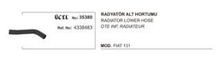 RADYATÖR ALT HORTUMU 35380 M131 4338483 resmi