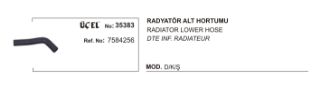 RADYATÖR HORTUMU ALT 35383 DOĞAN ŞAHİN KARTAL 7584256 resmi