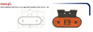 SIDE MARKER OVAL LEDLİ LAMBA 24V resmi