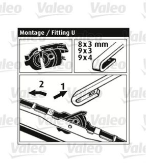 SWF KONVANSİYONEL TİP SİLECEK SWF (X1) (475 MM) AUDI A3, OPEL VECTRA, PEUGEOT 206, RENAULT LAGUNA III, VW GOLF III resmi