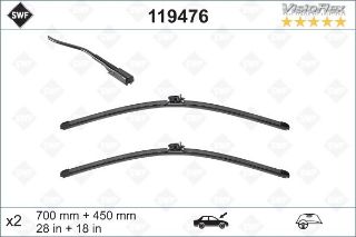 SWF VisioFlex Flat Blade X2 700 450mm ÖN resmi