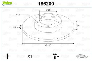 ÖN FREN AYNASI P106 91-05 306 93-01 206 98-00 SAXO 96-04 C15 84-00 ZX 91-97 247.3X10X4DL resmi