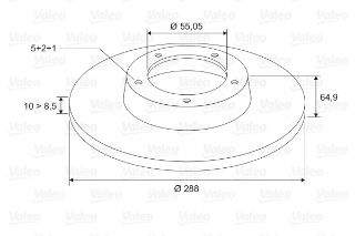 FREN DİSKİ ARKA X2 TOYOTA AVENSİS AT22 97-00 1.6 İ. 1.8 İ. 2.0 D-4D. 2.0 TD. 2.0 İ ; AVENSİS resmi