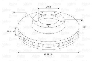 FREN DİSKİ ARKA X2 NİSSAN LEAF 2010 . QASHQAİ / QASHQAİ 2 2007 . X-TRAİL 2001 ; RENAULT K resmi